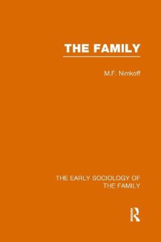 Cover of Early Sociology of Family V 5