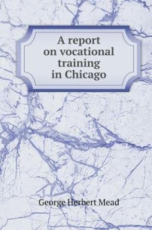 Cover of A Report on Vocational Training in Chicago