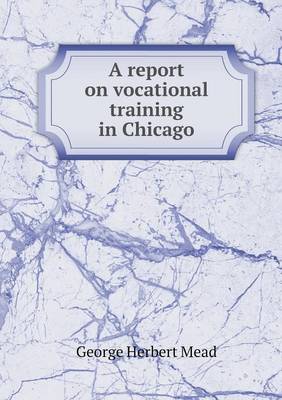 Book cover for A Report on Vocational Training in Chicago