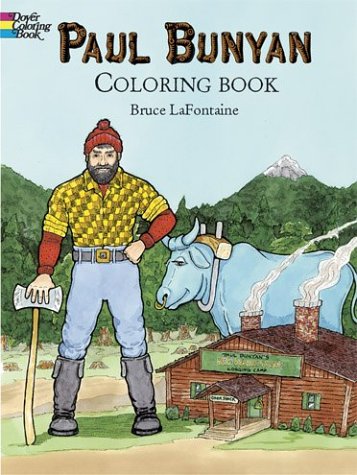 Book cover for Paul Bunyan Coloring Book