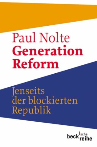 Cover of Generation Reform - Jenseits Der Blockierten Republik