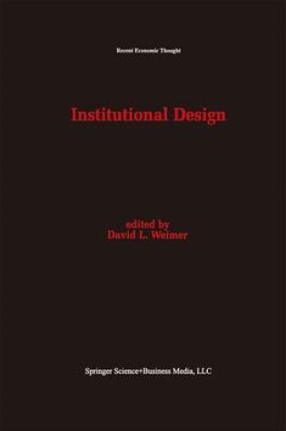 Cover of Institutional Design