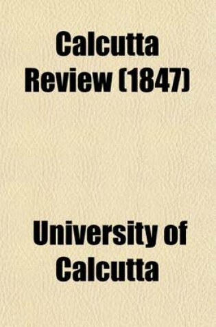 Cover of Calcutta Review Volume 7-8