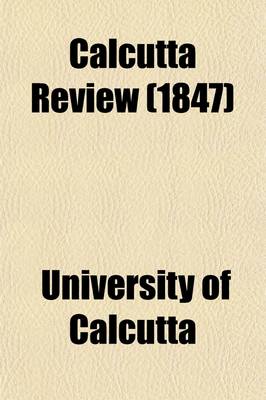 Book cover for Calcutta Review Volume 7-8