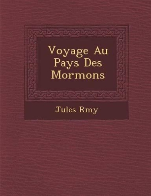 Book cover for Voyage Au Pays Des Mormons