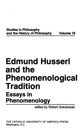 Book cover for Edmund Husserl and the Phenomenological Tradition