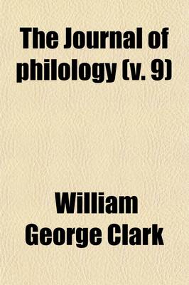 Book cover for The Journal of Philology (Volume 9)