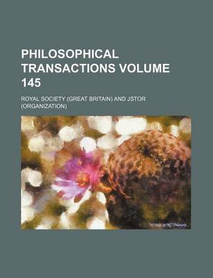 Book cover for Philosophical Transactions Volume 145