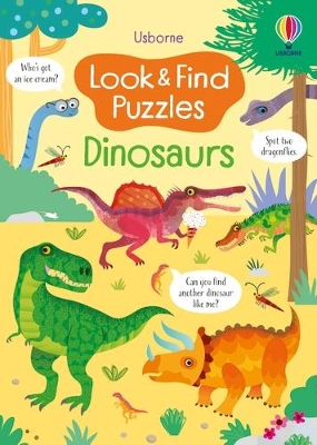 Book cover for Look and Find Puzzles Dinosaurs