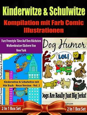 Book cover for Kinder Bucher: Comic Fur Kinder - Kinderwitze & Schulwitze Mit Hoer Buch: Furz Freestyle Toene Auf Den Hoechsten Wolkenkratzer Dachern Von New York & Daruber Hinaus: 2 in 1 Box Set