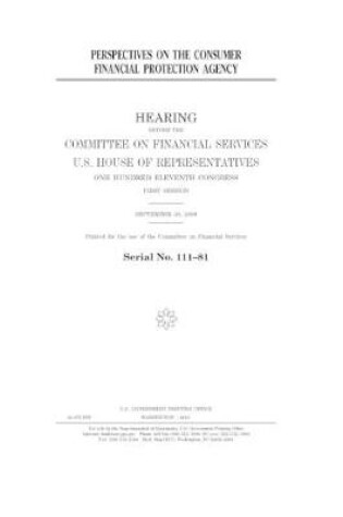 Cover of Perspectives on the Consumer Financial Protection Agency