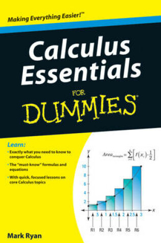 Cover of Calculus Essentials For Dummies