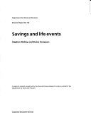 Book cover for DWP Research Report 194 - Savings and Life Events