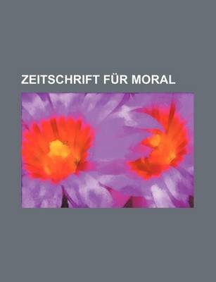 Book cover for Zeitschrift Fur Moral