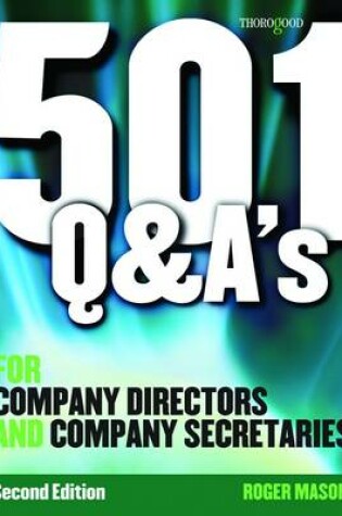 Cover of 501 Questions and Answers for Company Secretaries and Company Directors