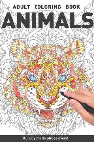 Cover of Animals Adults Coloring Book