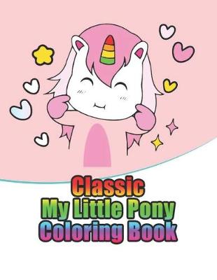 Book cover for coloring books my little pony