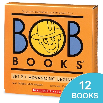 Book cover for Bob Books: Set 2 - Advancing Beginners Box Set (12 books)