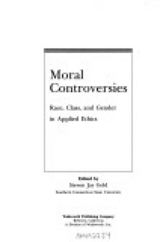 Cover of Moral Controversies