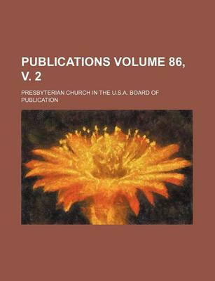 Book cover for Publications Volume 86, V. 2