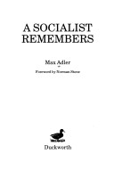 Book cover for Socialist Remembers