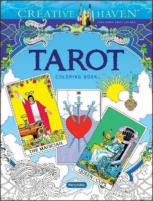 Book cover for Creative Haven Tarot Coloring Book