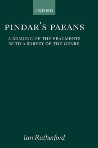 Cover of Pindar's Paeans