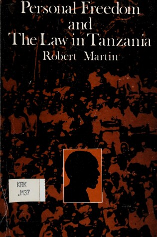 Cover of Personal Freedom and the Law in Tanzania