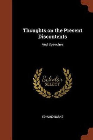Cover of Thoughts on the Present Discontents