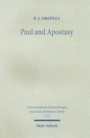 Book cover for Paul and Apostasy