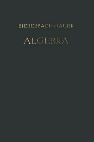 Cover of Vorlesungen UEber Algebra