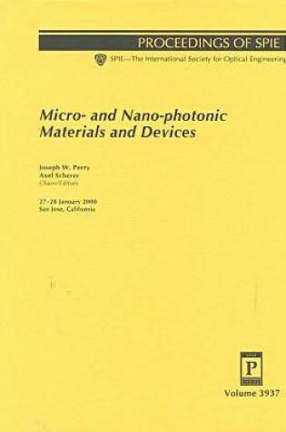 Cover of Micro- and Nano-Photonic Materials and Devices