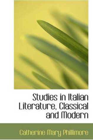 Cover of Studies in Italian Literature, Classical and Modern