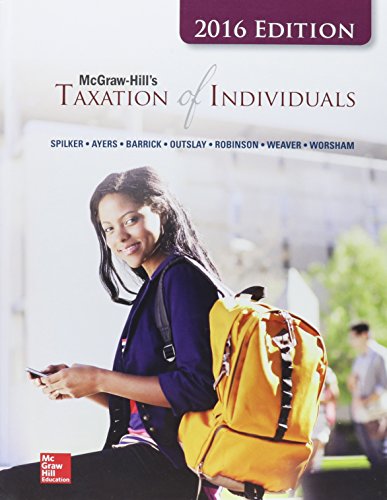 Book cover for McGraw-Hill's Taxation of Individuals, 2016 Edition with Connect
