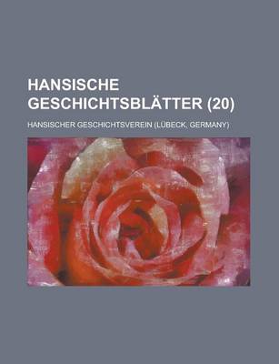 Book cover for Hansische Geschichtsblatter (20)