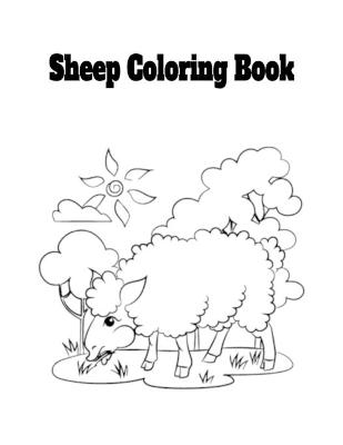 Book cover for Sheep Coloring Book