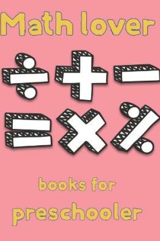 Cover of Math lover books for preschooler