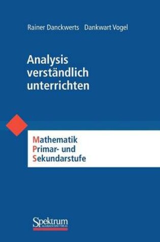 Cover of Analysis Verständlich Unterrichten