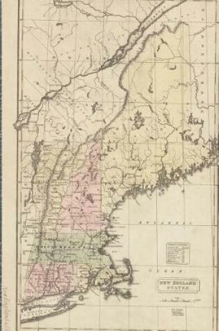 Cover of Antique 1830 Map of The New England States Journal