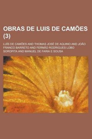 Cover of Obras de Luis de Camoes Volume 3