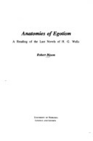 Cover of Anatomies of Egotism