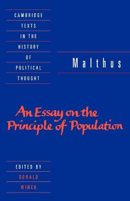 Book cover for Malthus: 'An Essay on the Principle of Population'