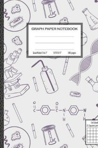 Cover of Graph Paper Notebook, 5 Squares Per Inch