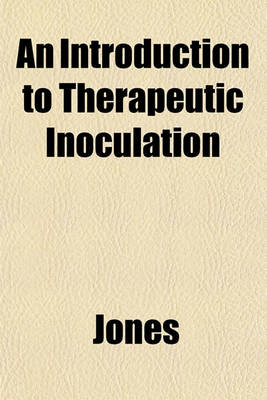 Book cover for An Introduction to Therapeutic Inoculation