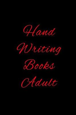 Book cover for Hand Writing Books Adult