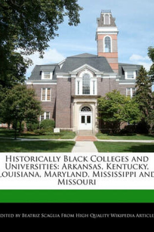 Cover of Historically Black Colleges and Universities