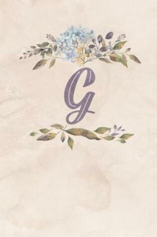 Cover of Vintage Floral Monogram Journal - G