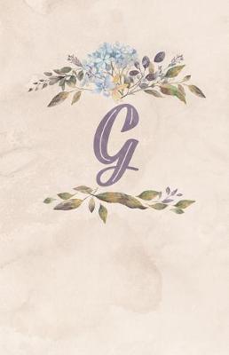 Book cover for Vintage Floral Monogram Journal - G