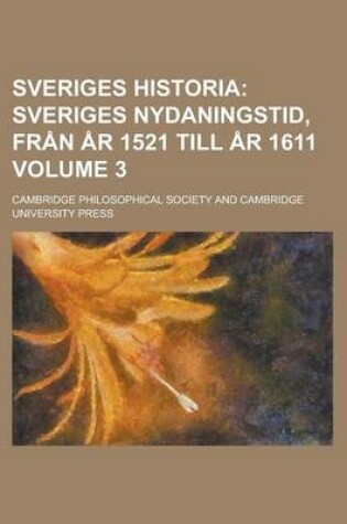 Cover of Sveriges Historia Volume 3