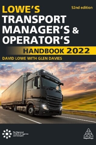 Cover of Lowe's Transport Manager's and Operator's Handbook 2022